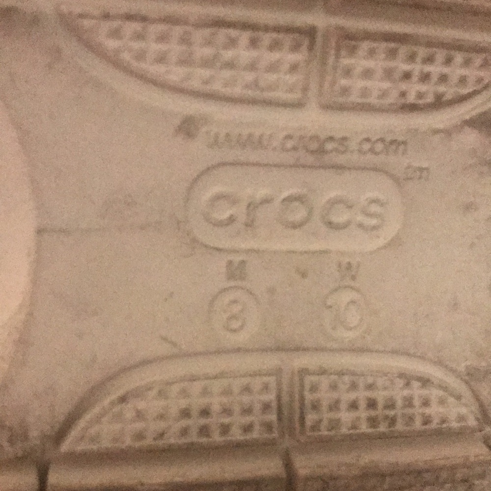EUC WHITE BARBIE ICONIC CROCS COMFORT 10 - Picture 6 of 6